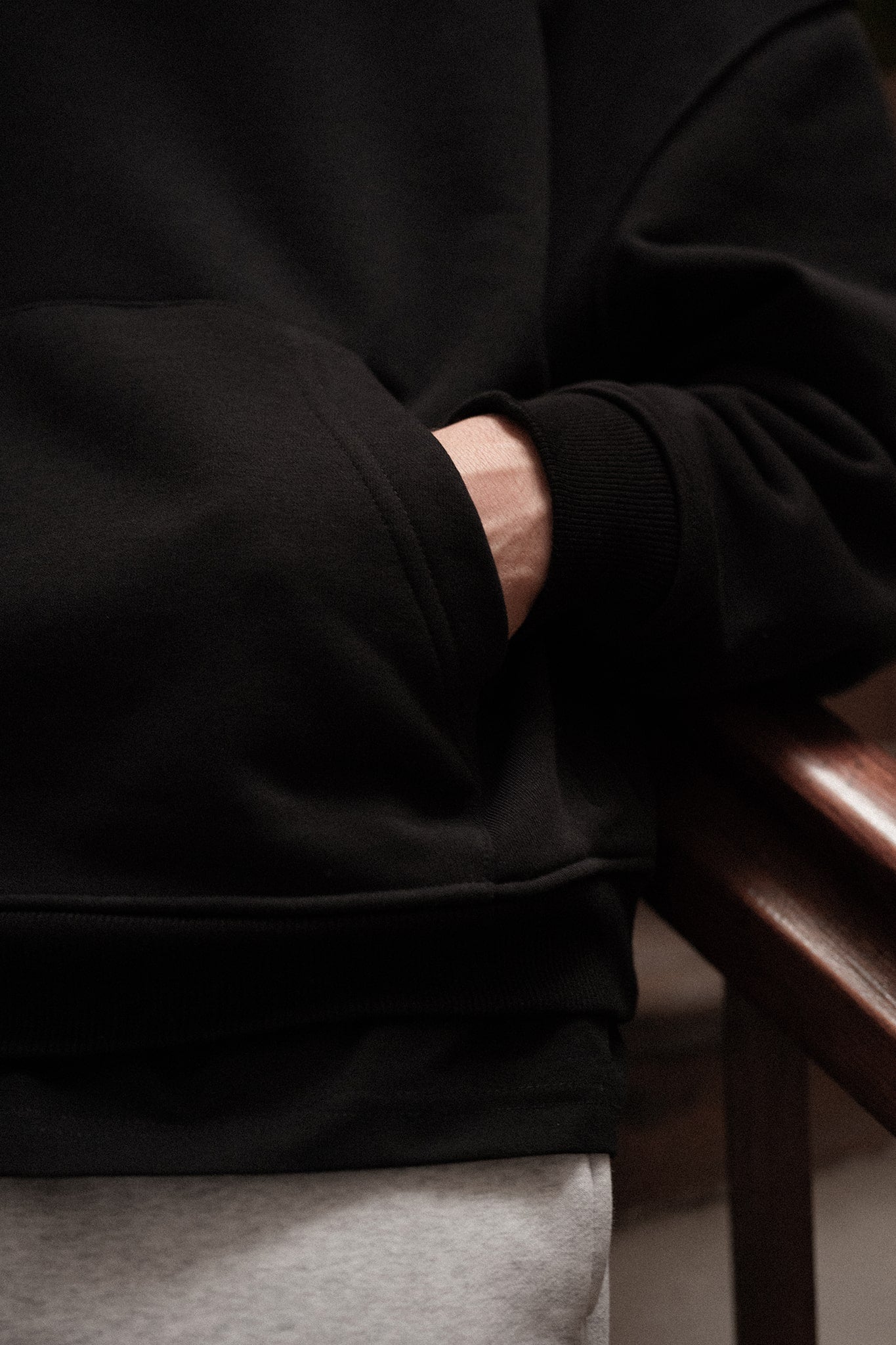 Męska Bluza z kapturem Pirate Black | momonde.