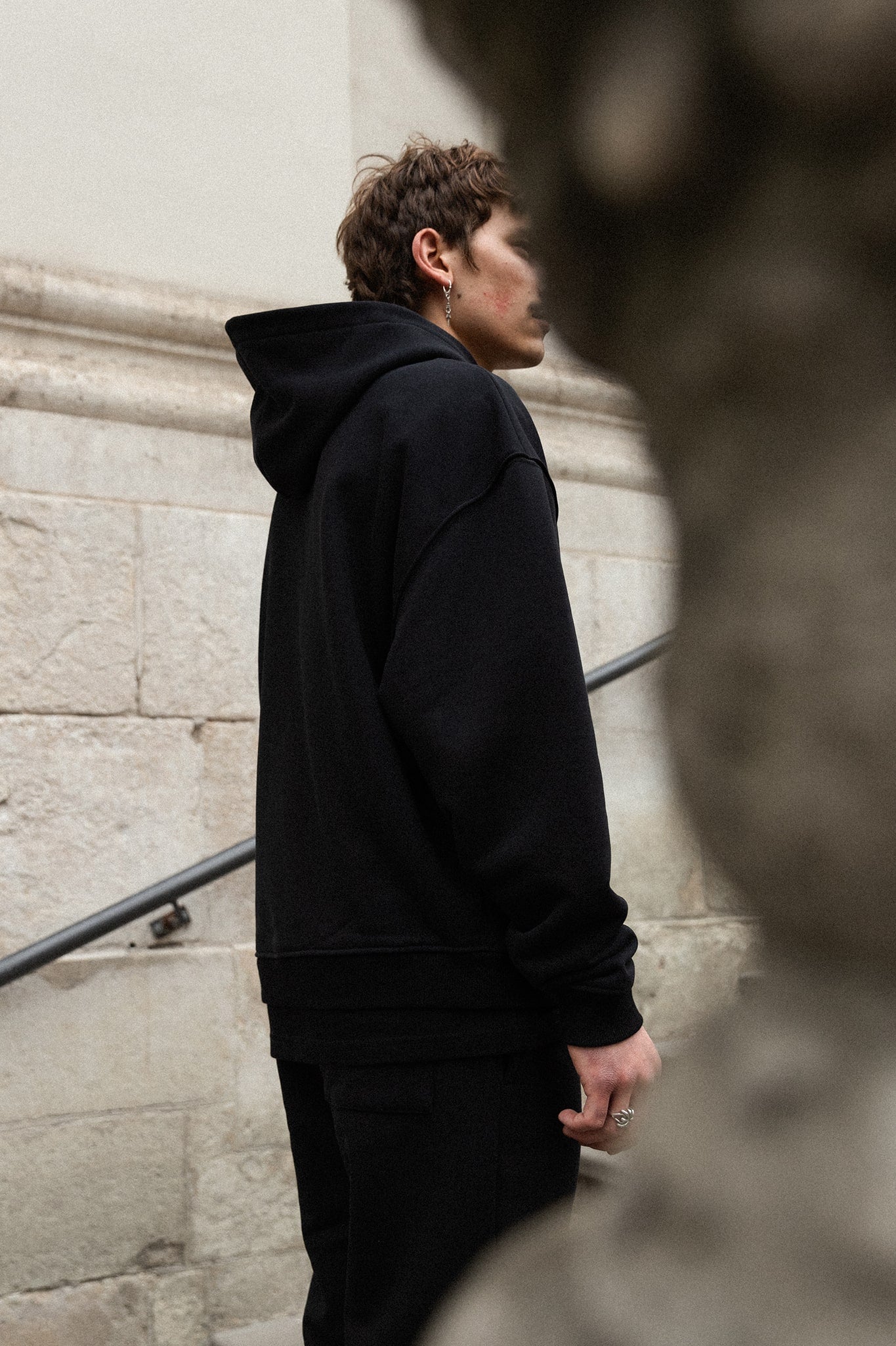 Męska Bluza z kapturem Pirate Black | momonde.