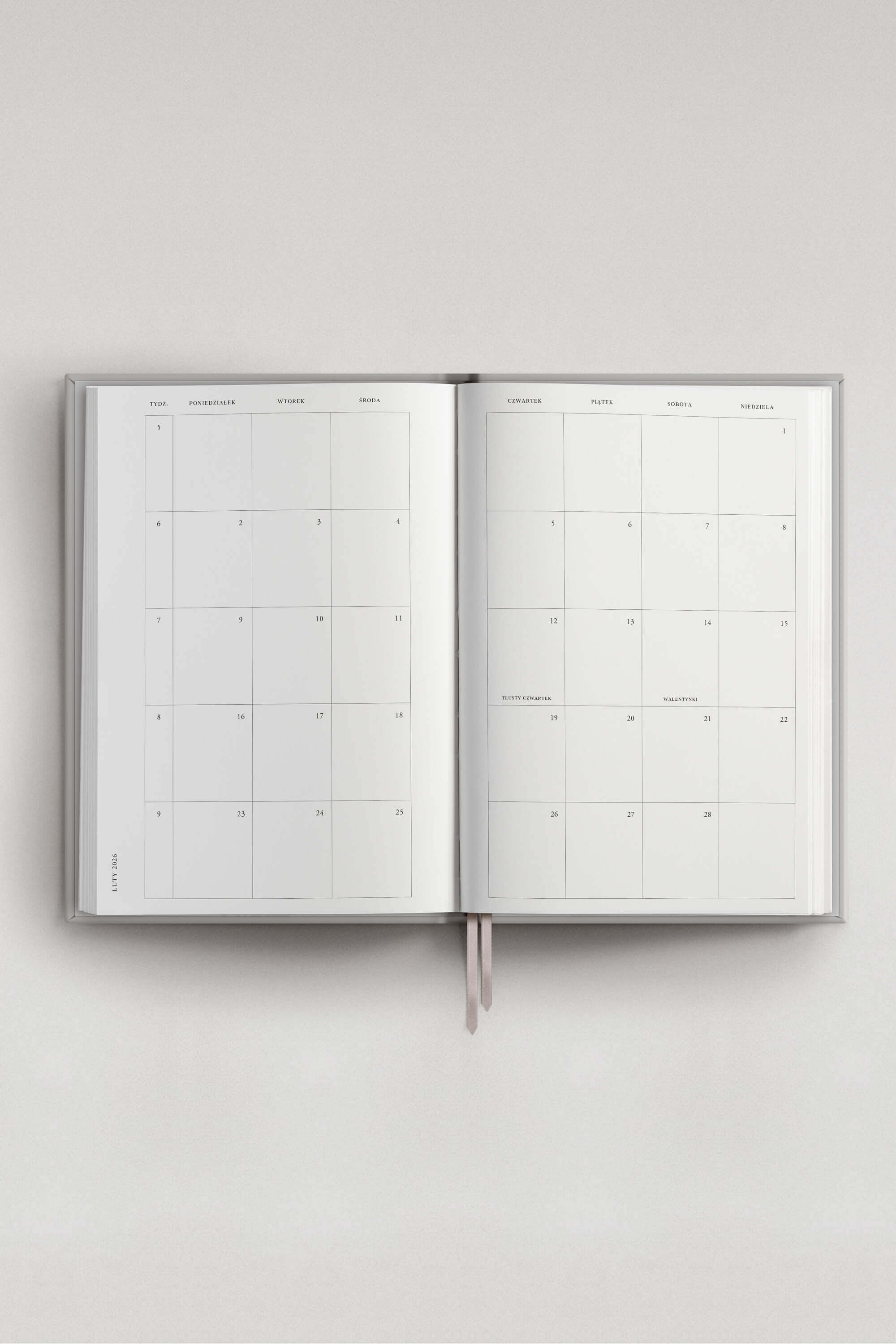 Planner PRO 2026 tygodniowy Bleu Hortense | momonde.