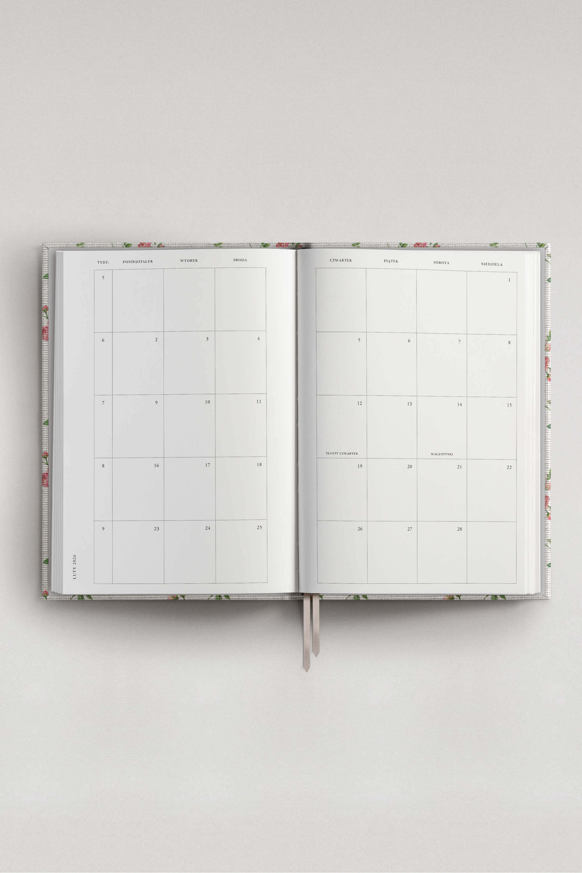 Planner PRO 2026 dzienny Nostalgia Rose | momonde.