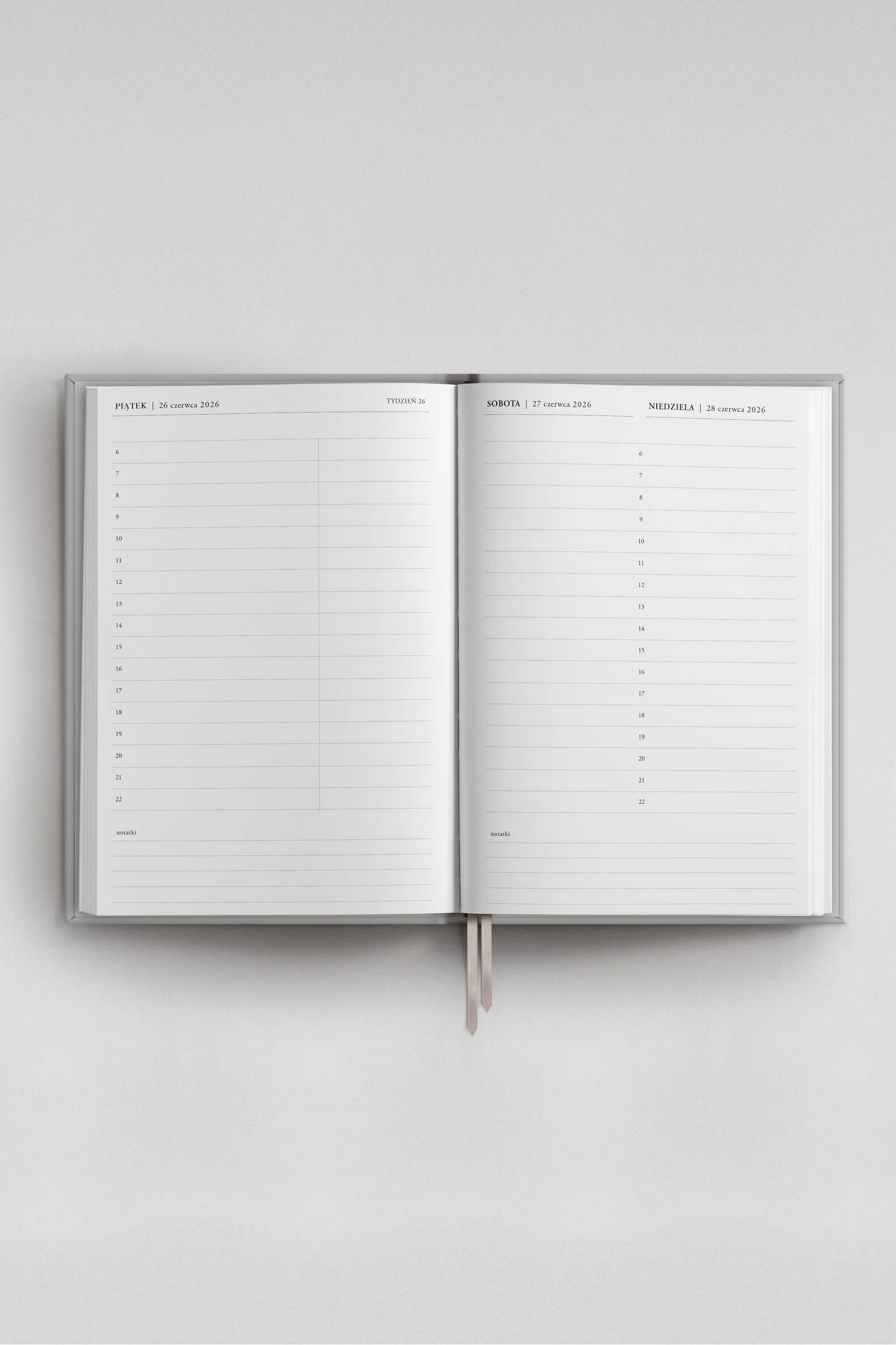 Planner PRO 2026 dzienny Bleu Hortense | momonde.