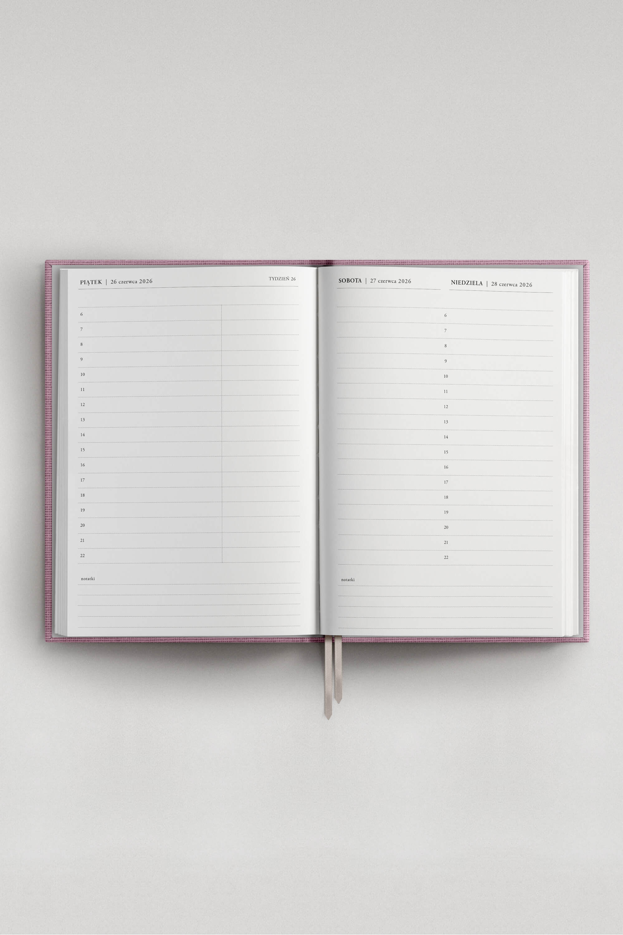 Planner PRO 2026 dzienny Bubblegum | momonde.