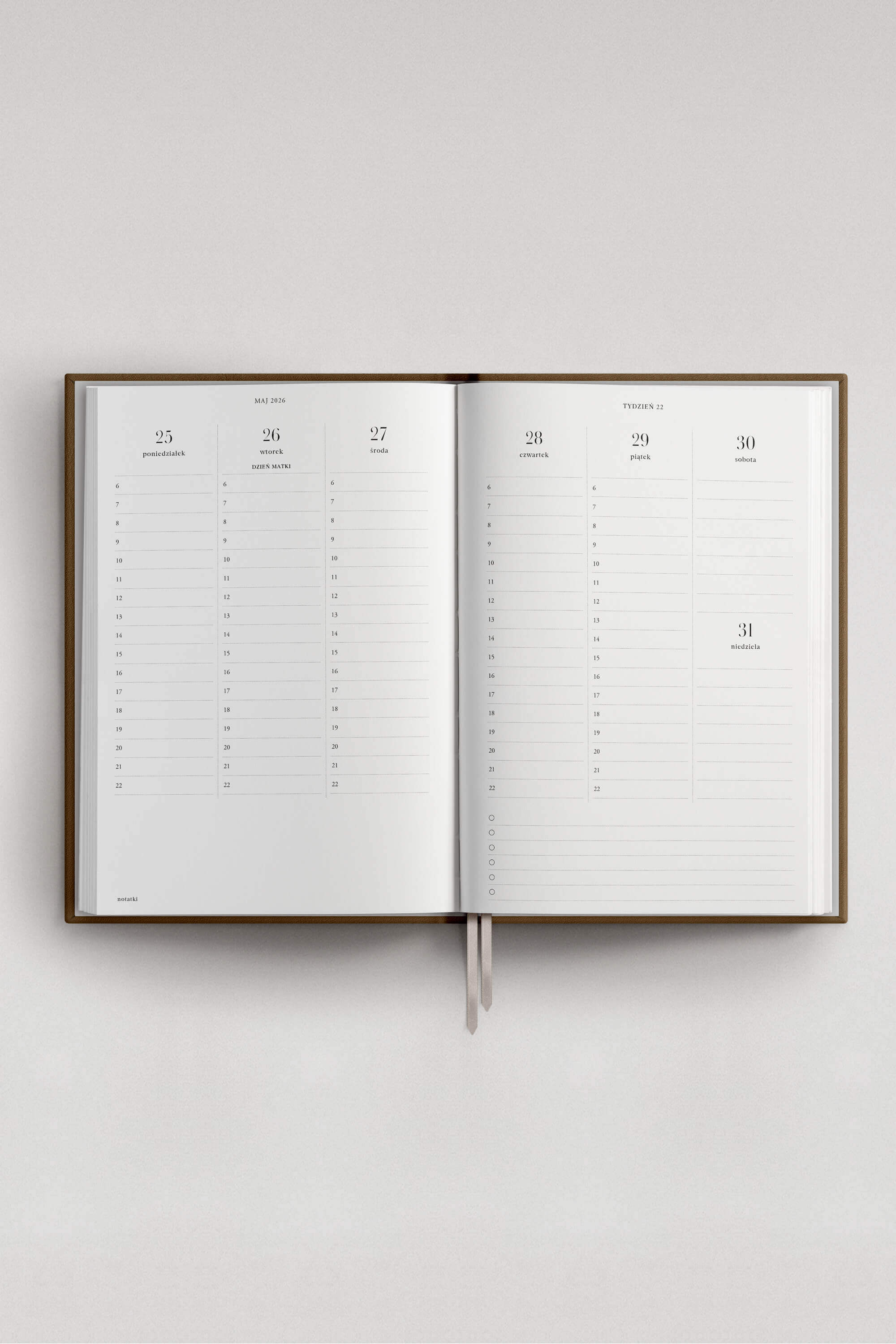 Planner PRO 2026 tygodniowy Old Letter | momonde.