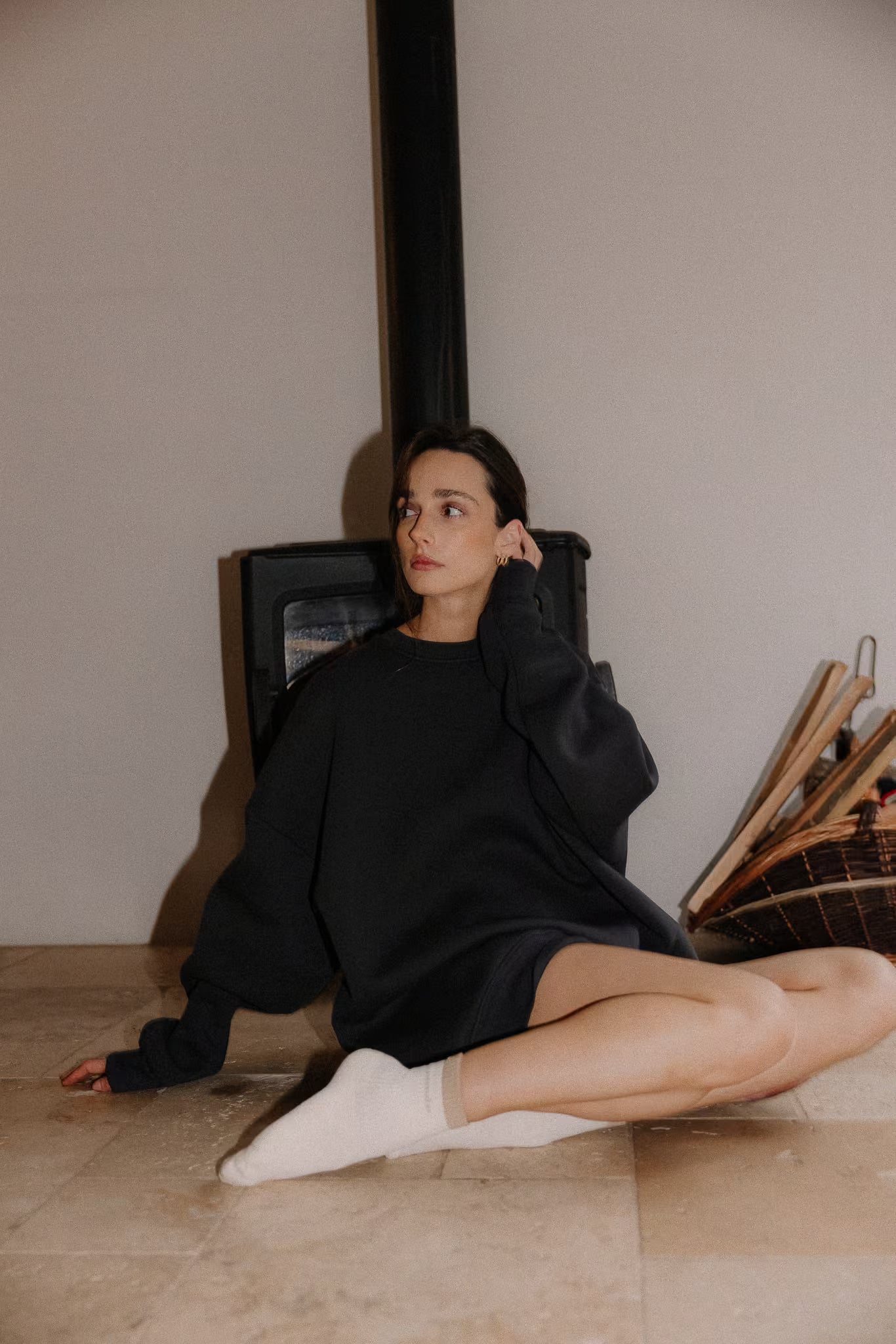 Bluza oversize Carbon