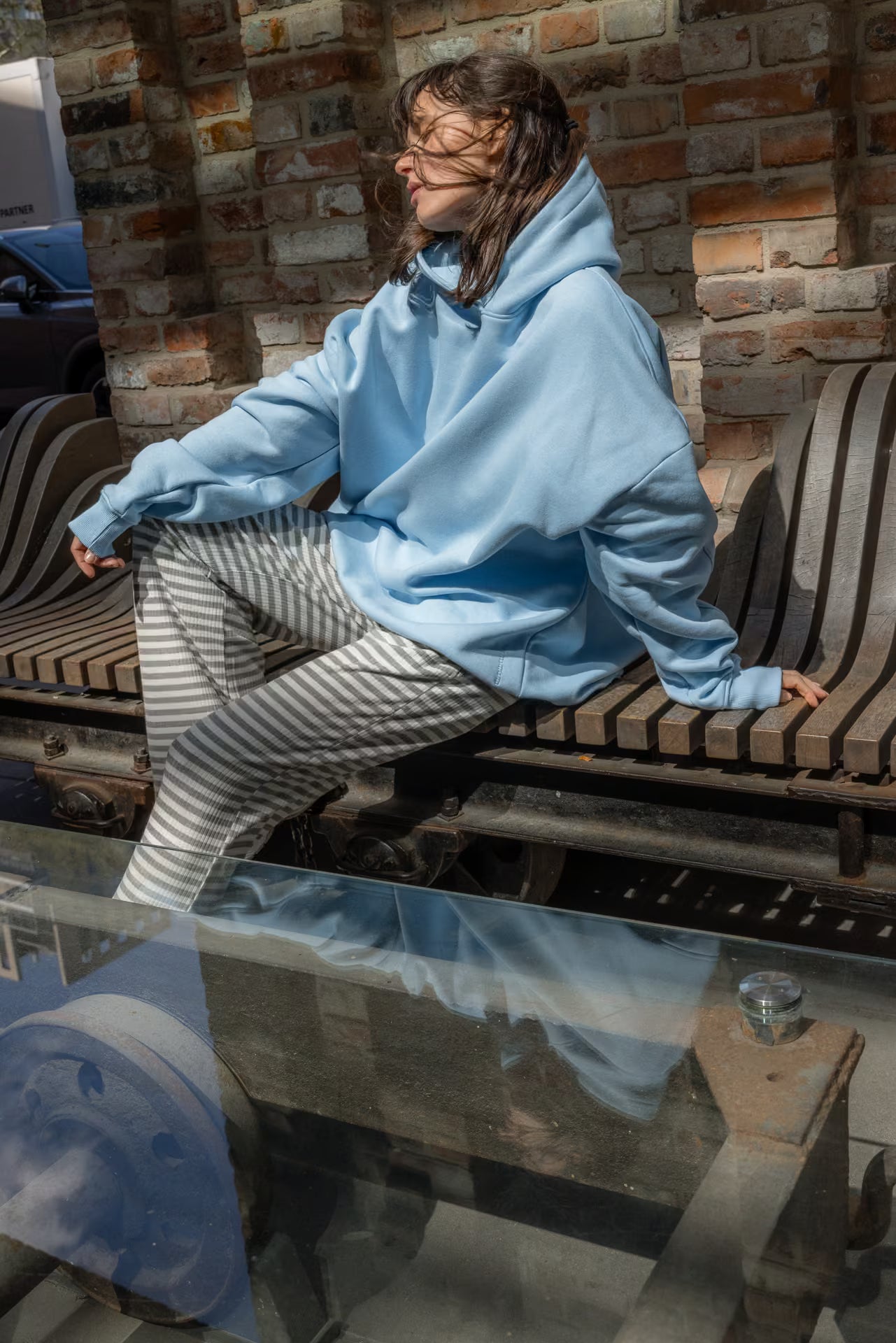 Bluza oversize z kapturem Skyway