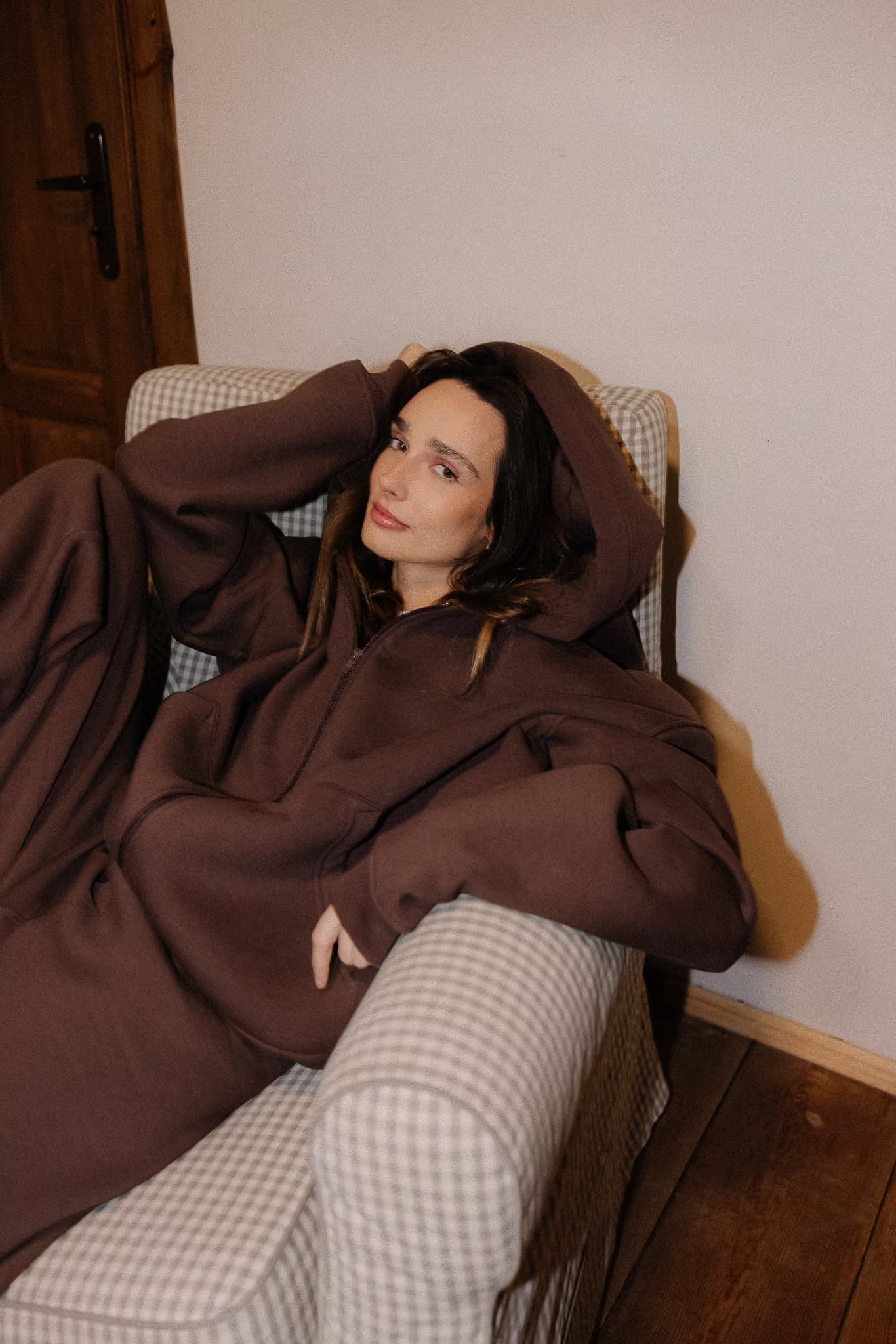 Ocieplana Bluza Ava Cocoa Brown | momonde.