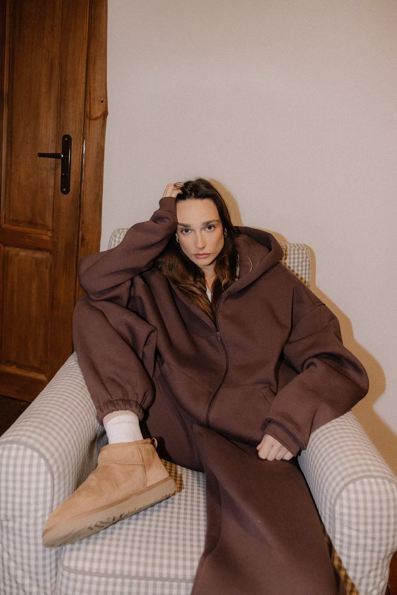 Ocieplana Bluza Ava Cocoa Brown | momonde.