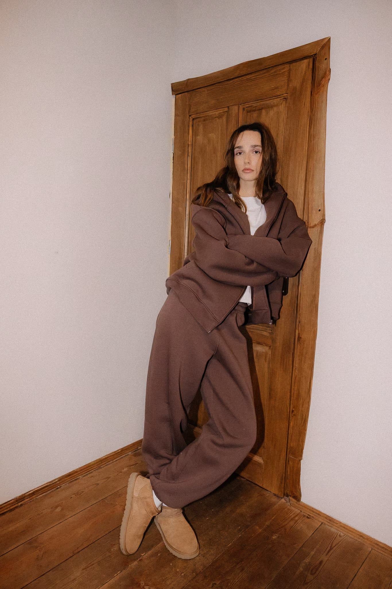 Ocieplana Bluza Ava Cocoa Brown | momonde.