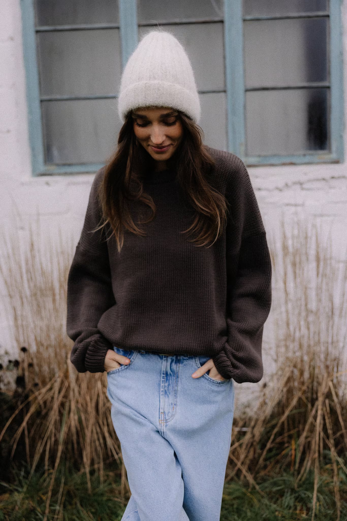 Czapka z wełny alpaki Sea Salt