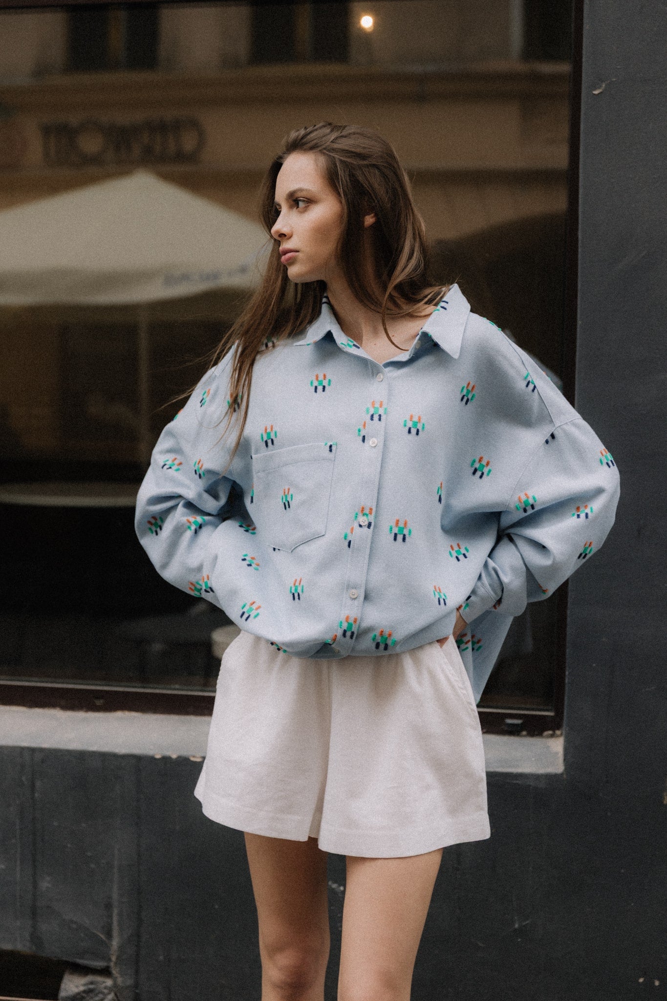 Koszula Kari Aqua | momonde.