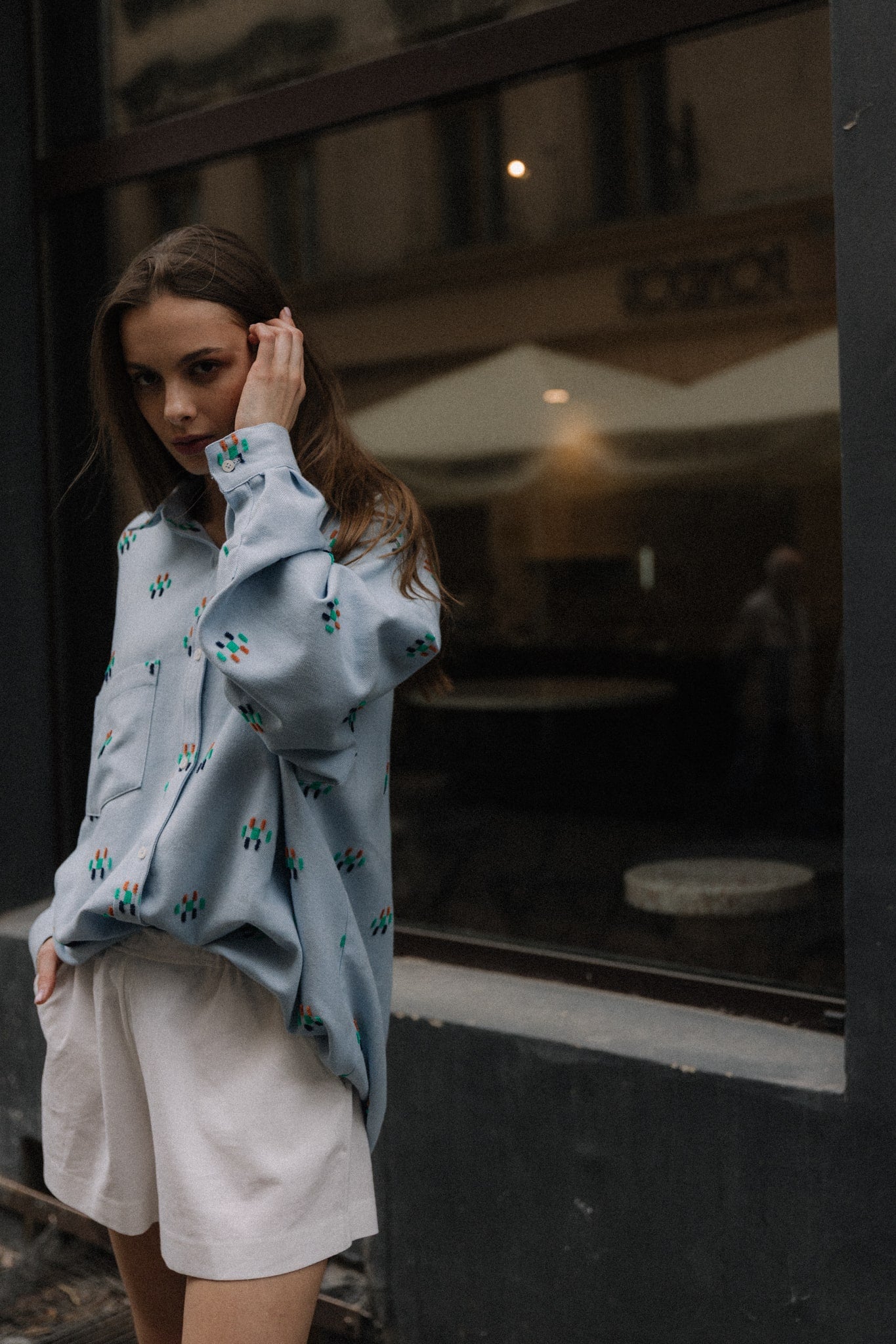 Koszula Kari Aqua | momonde.