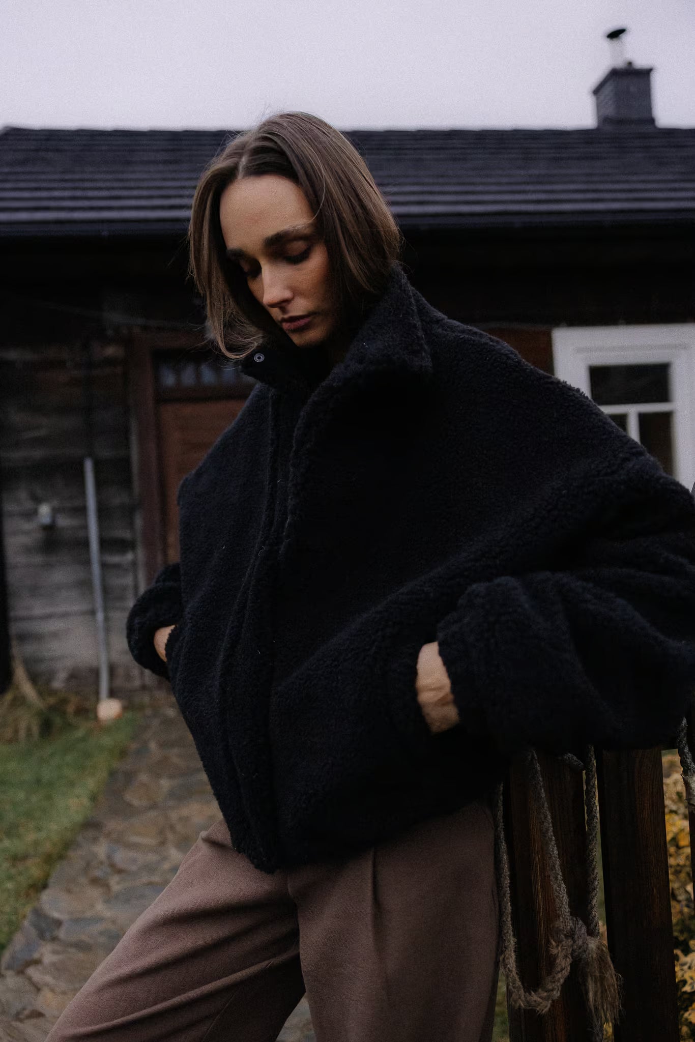 Kurtka wełniana Ingrid Black