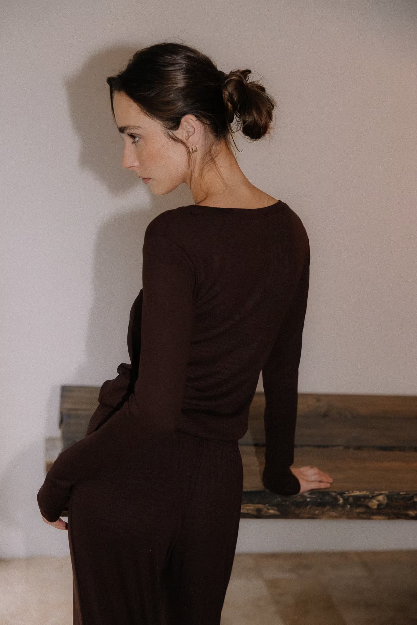 Longsleeve Mari Chocolate | momonde.