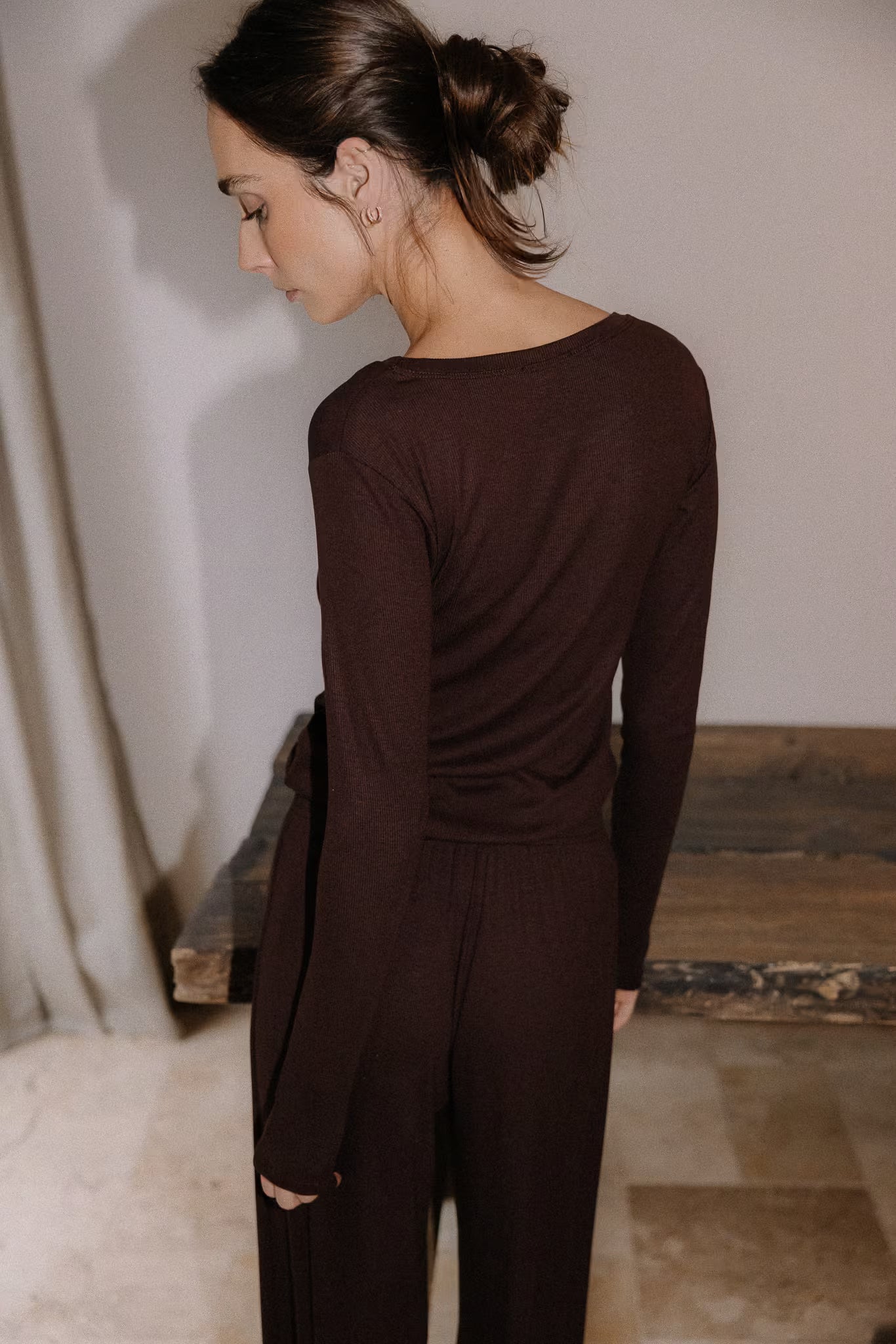 Longsleeve Mari Chocolate | momonde.