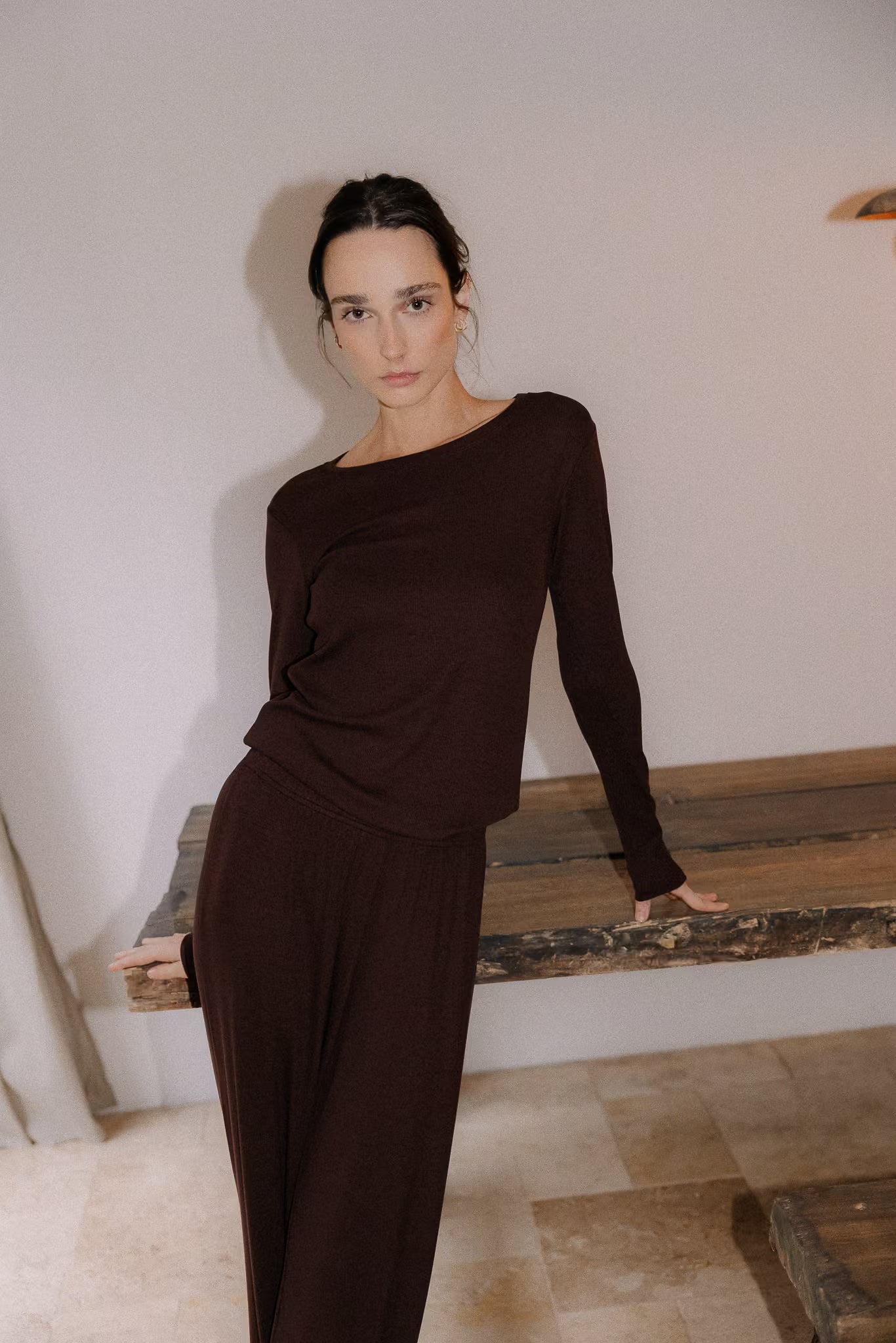 Longsleeve Mari Chocolate | momonde.