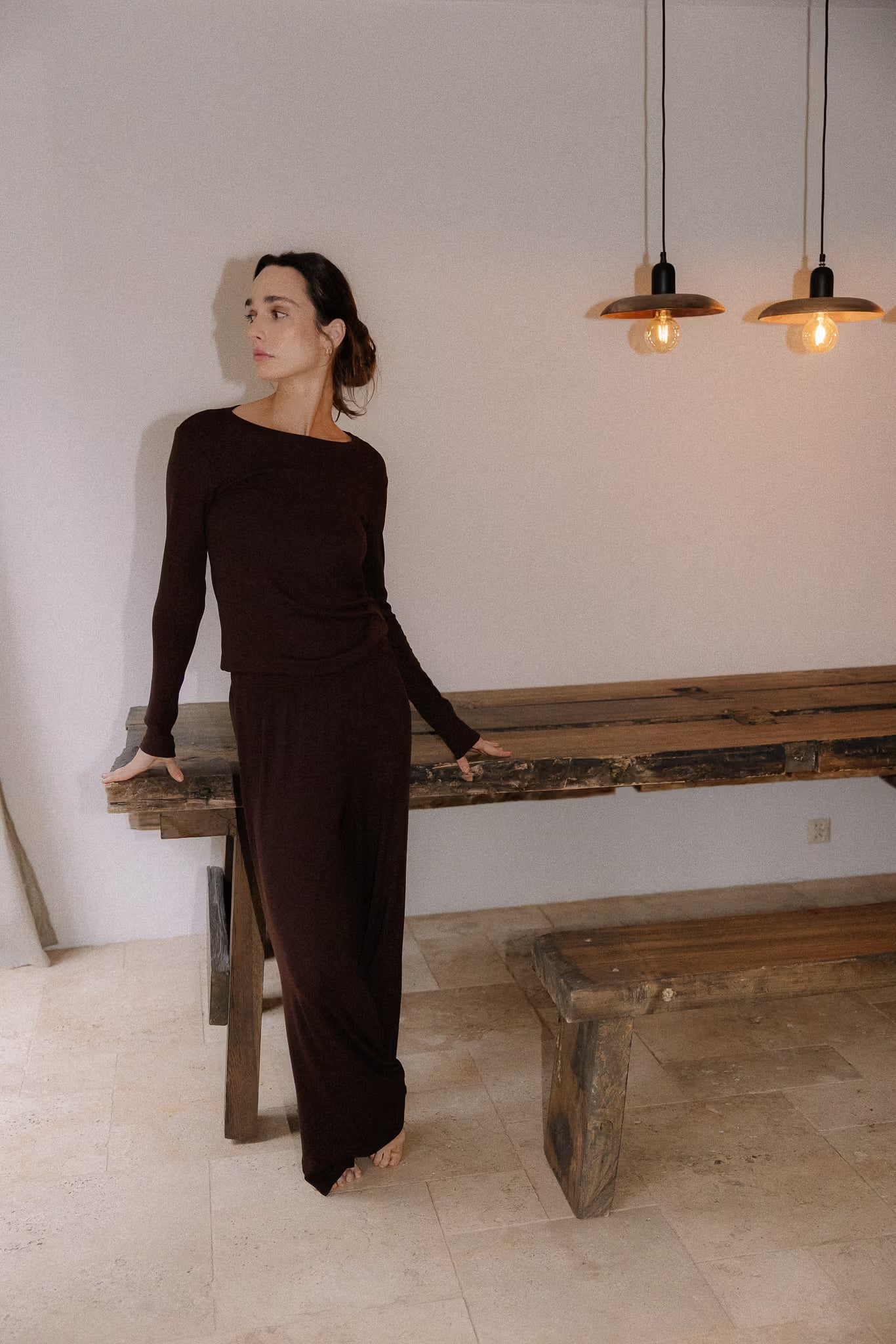 Longsleeve Mari Chocolate | momonde.