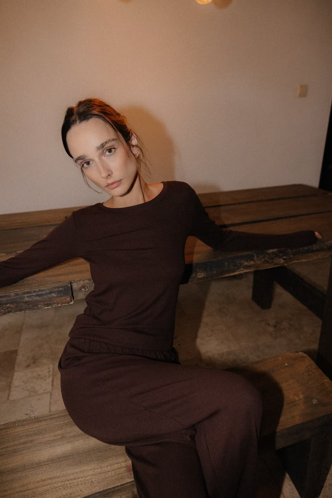 Longsleeve Mari Chocolate | momonde.