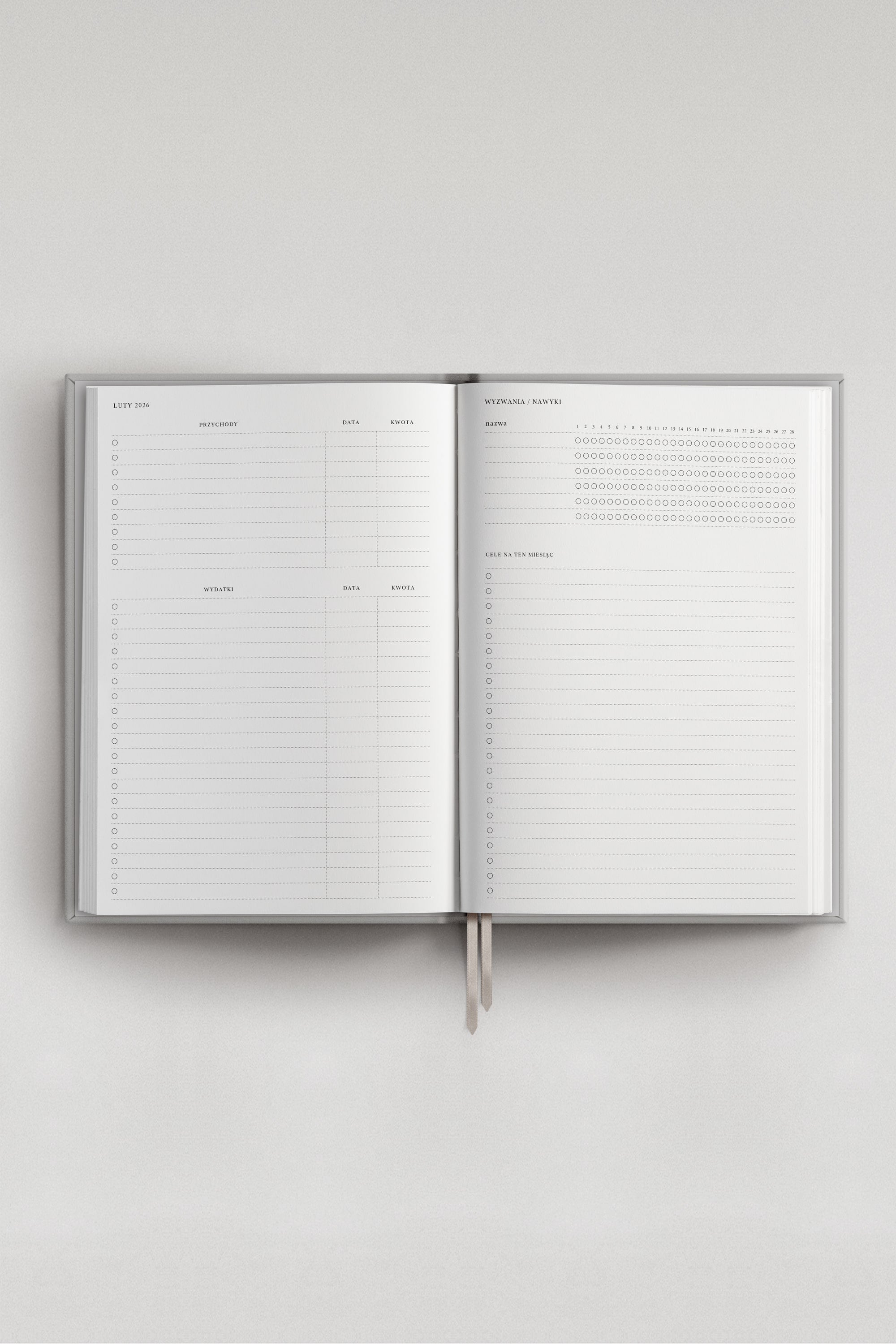 Planner 25/26 dzienny Bleu Hortense | Planner Akademicki | momonde.