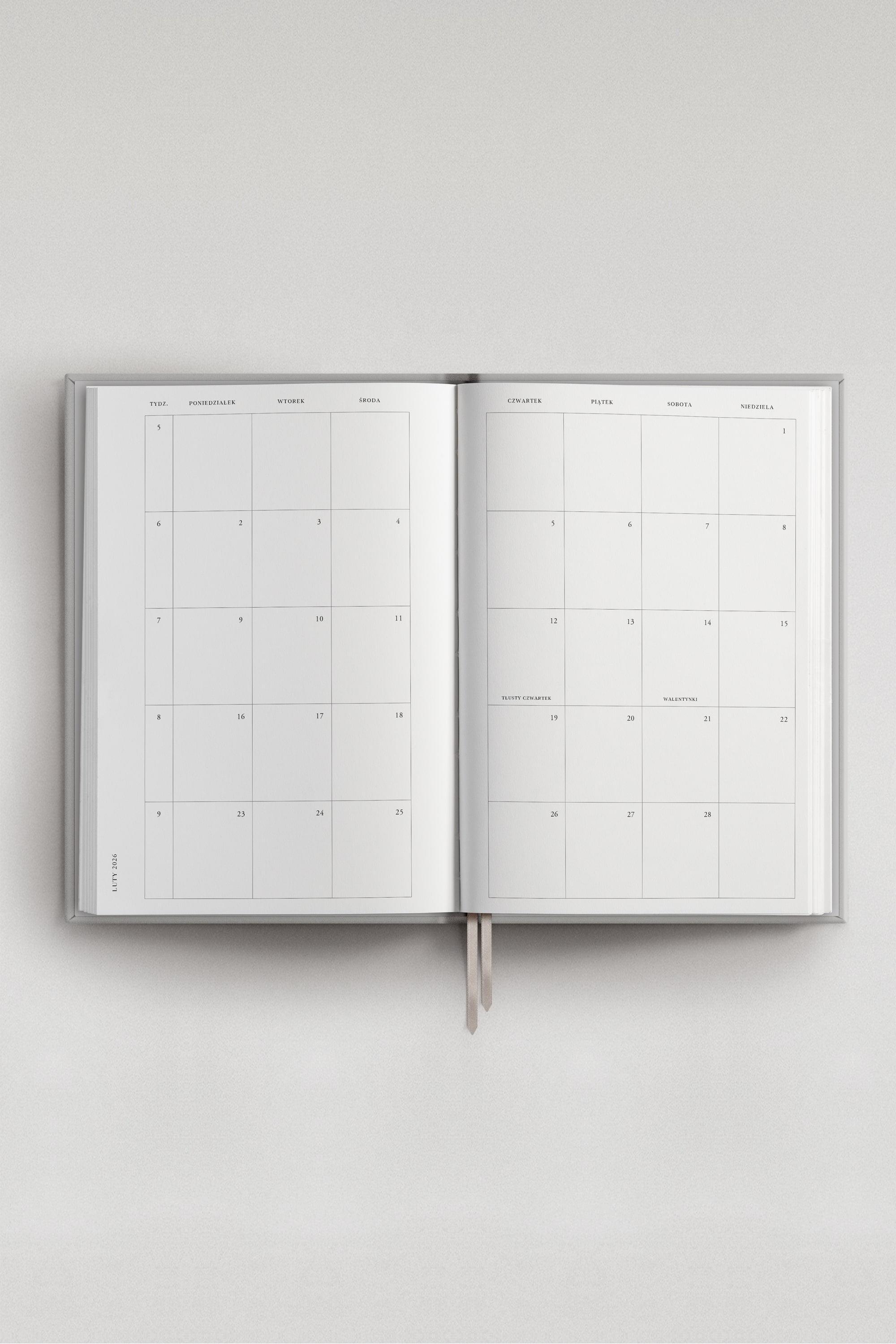 Planner 25/26 dzienny Bleu Hortense | Planner Akademicki | momonde.