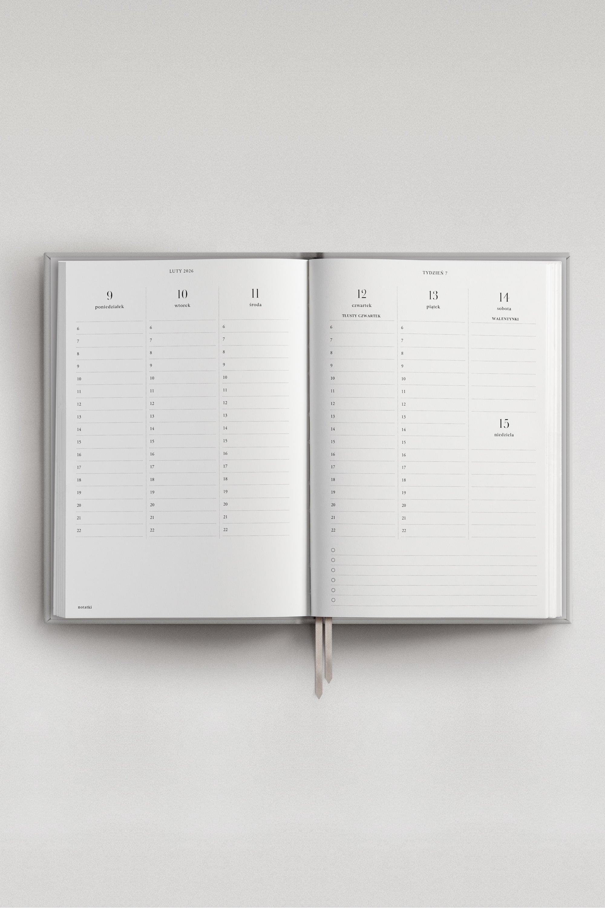 Planner 25/26 tygodniowy Bleu Hortense | Planner Akademicki | momonde.