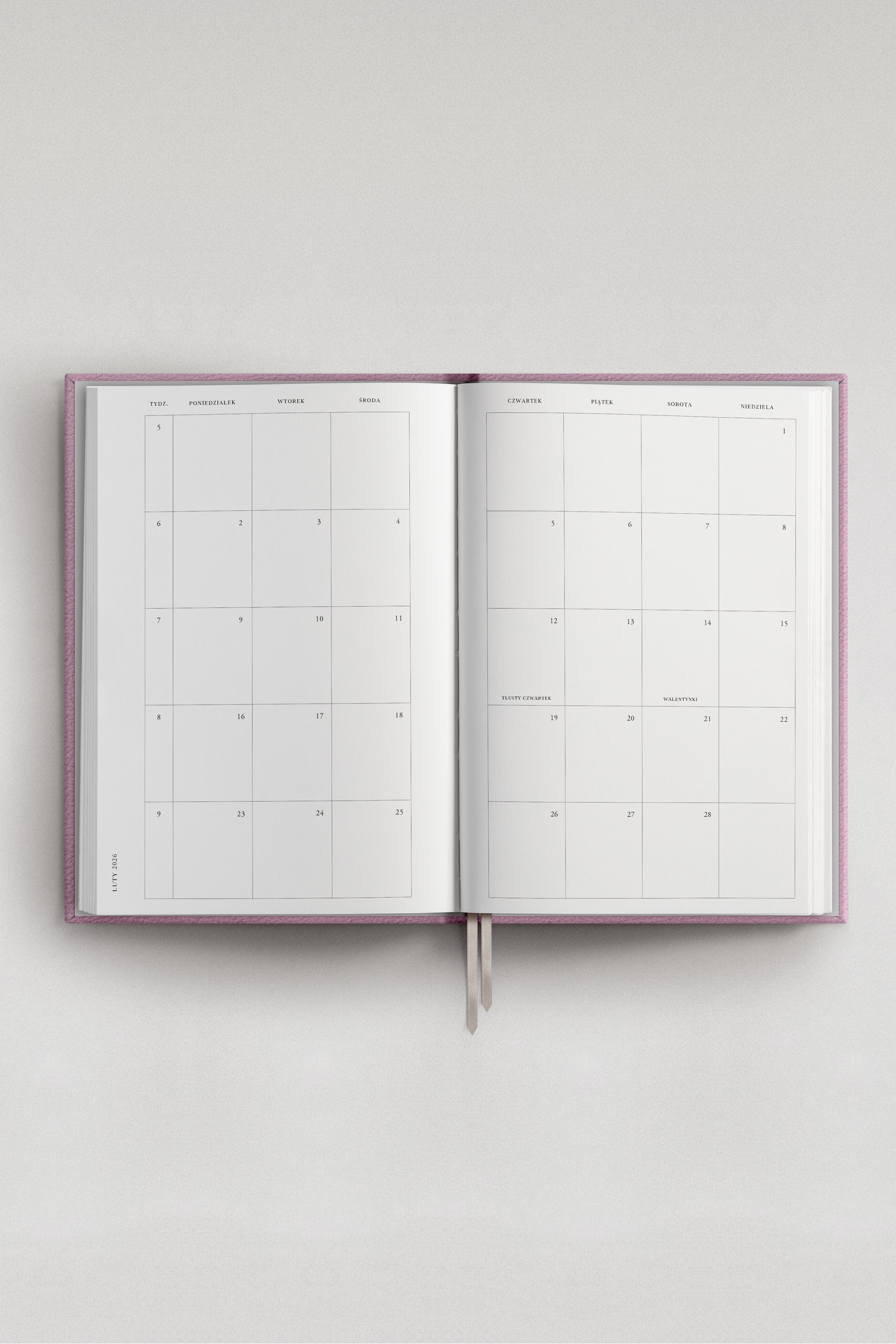 Planner 25/26 dzienny Bubblegum | Planner Akademicki | momonde.