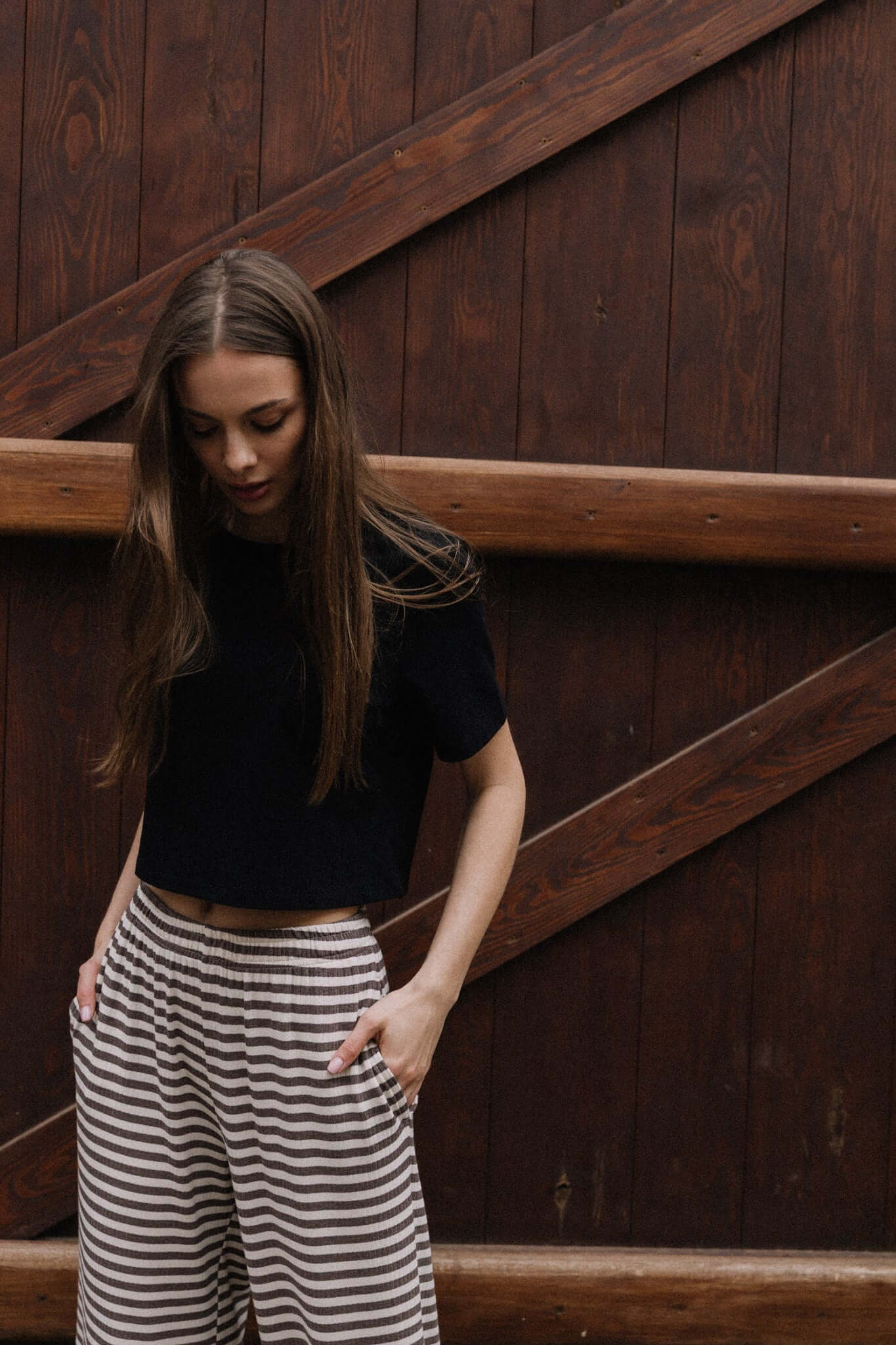 Spodnie Leni Mocha | momonde.