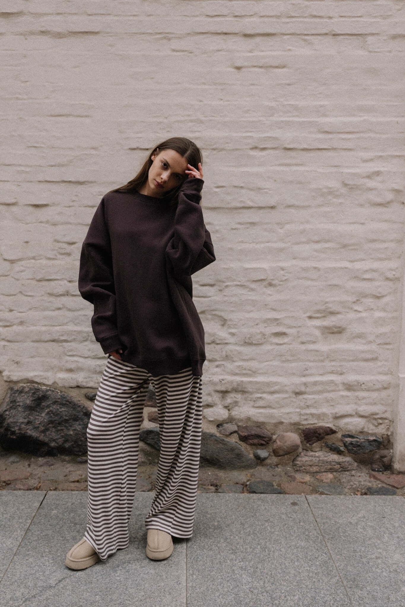 Spodnie Leni Mocha | momonde.