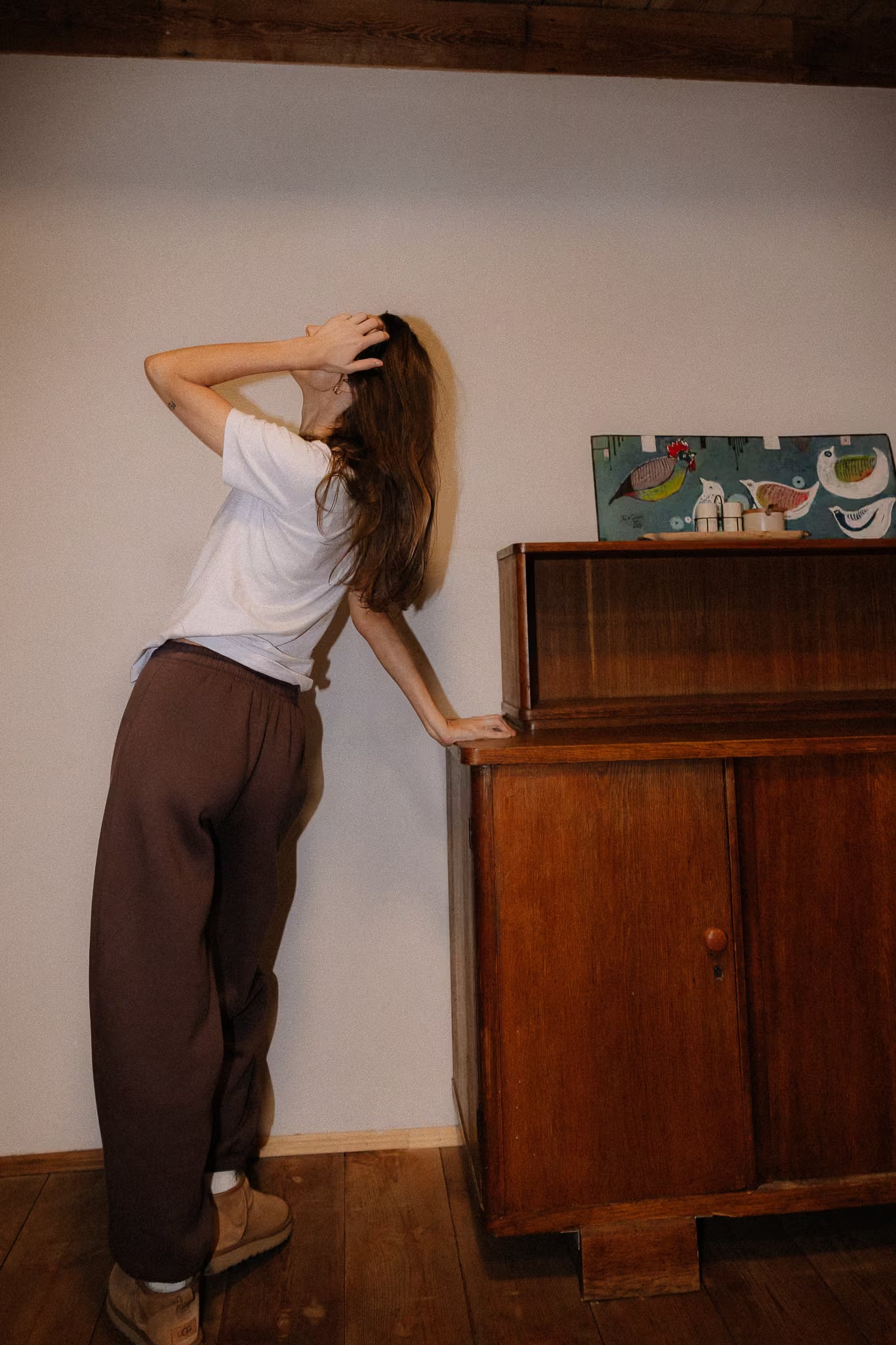 Ocieplane Spodnie Ava Cocoa Brown | momonde.