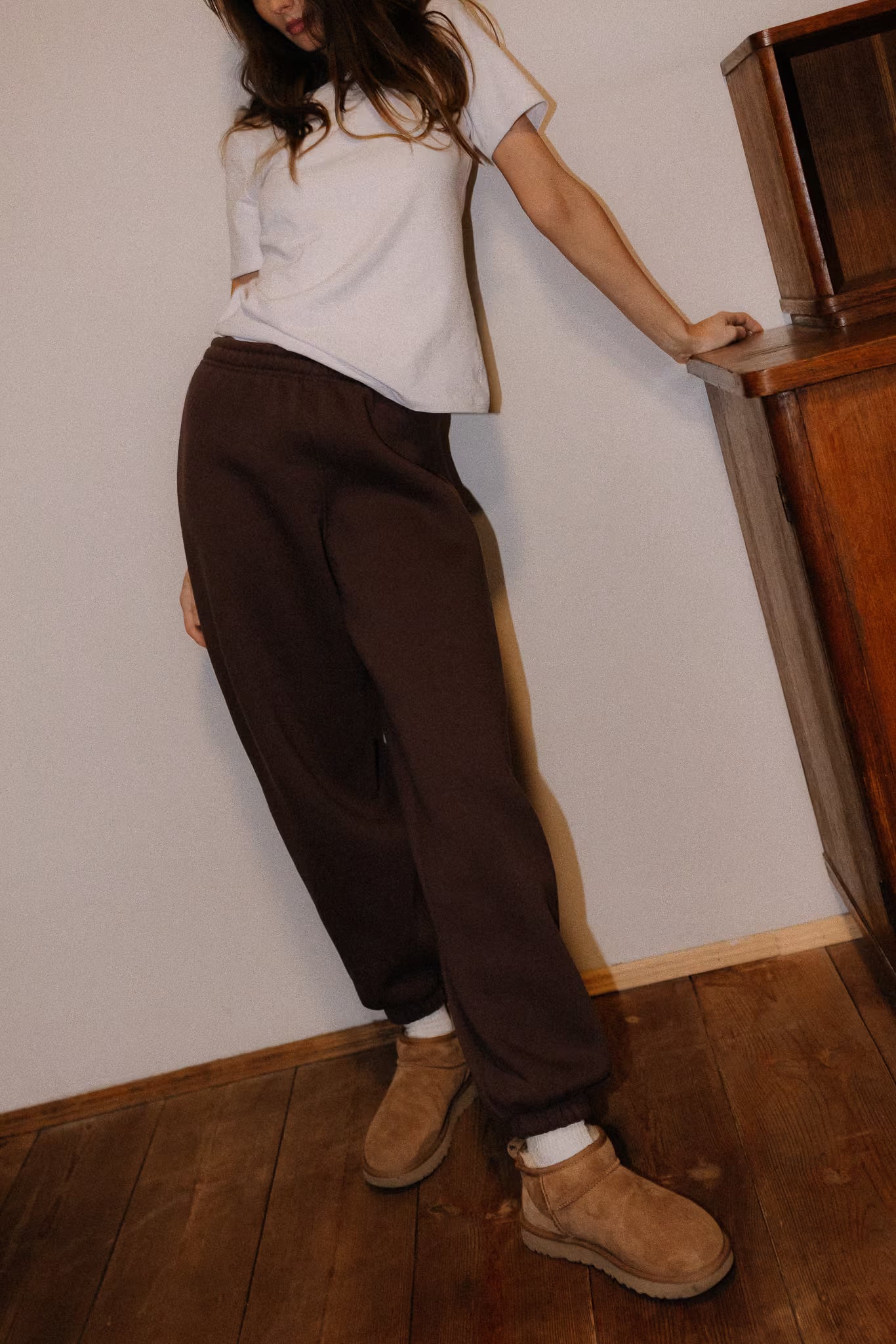 Ocieplane Spodnie Ava Cocoa Brown | momonde.