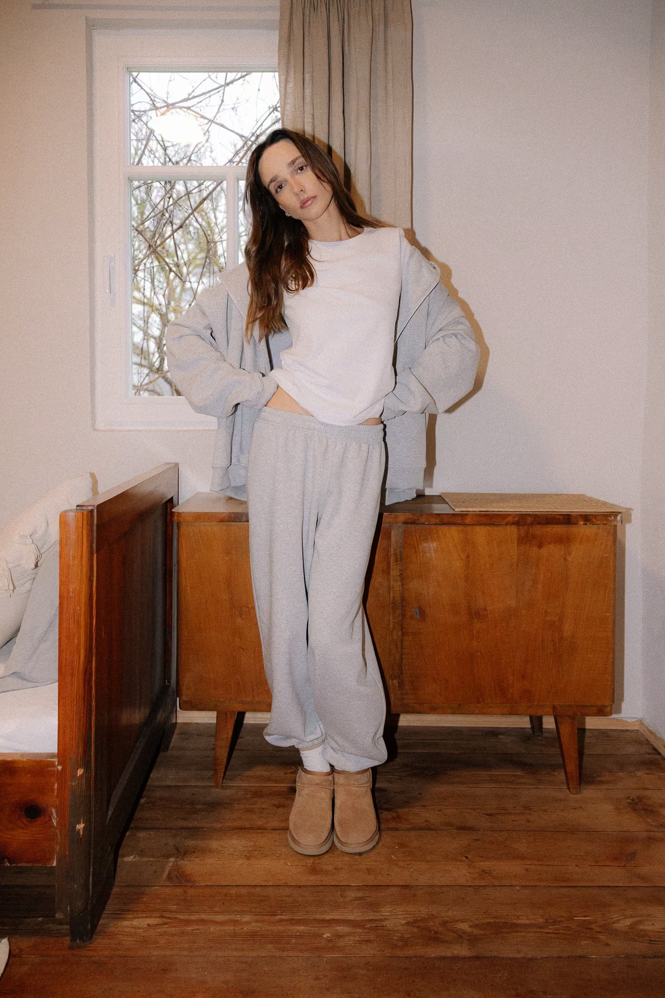 Ocieplane Spodnie Ava Foggy | momonde.