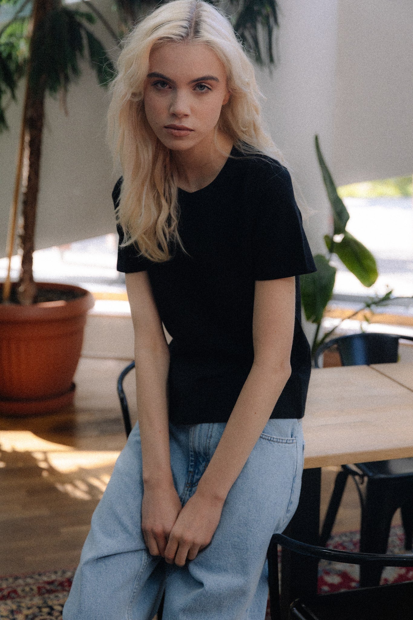 T-shirt Pure Black | momonde.