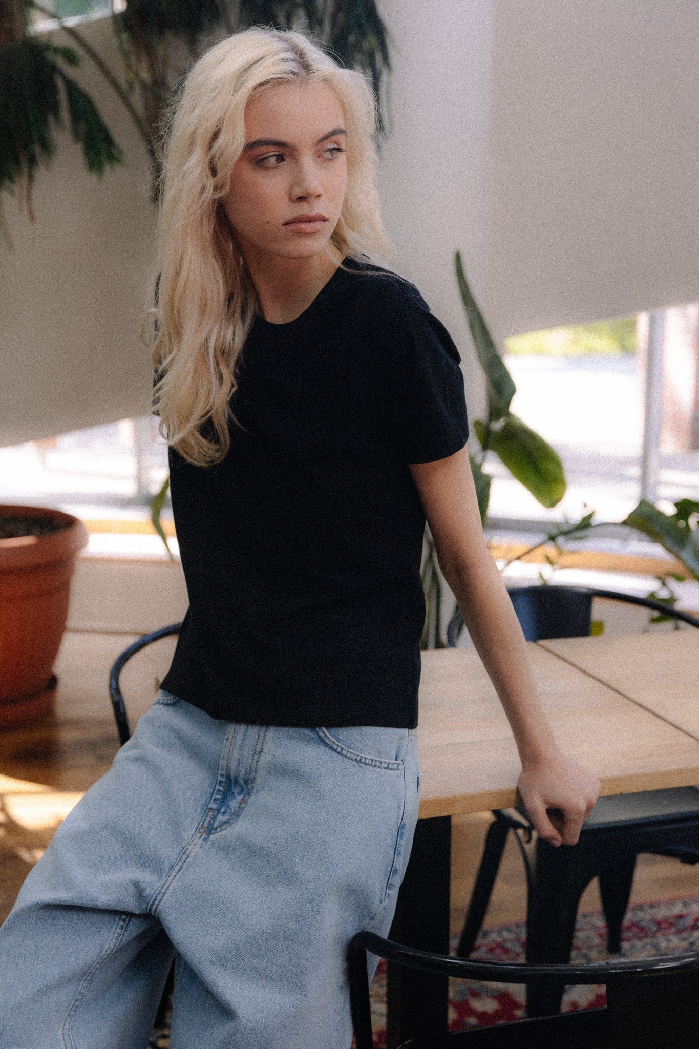 T-shirt Pure Black | momonde.