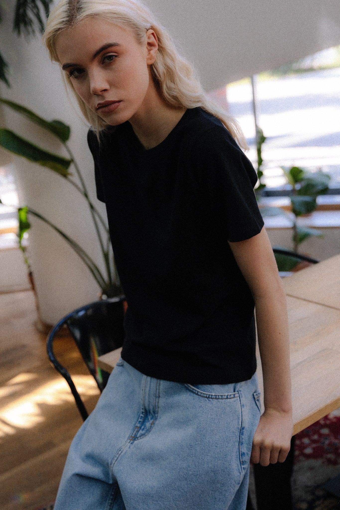 T-shirt Pure Black | momonde.
