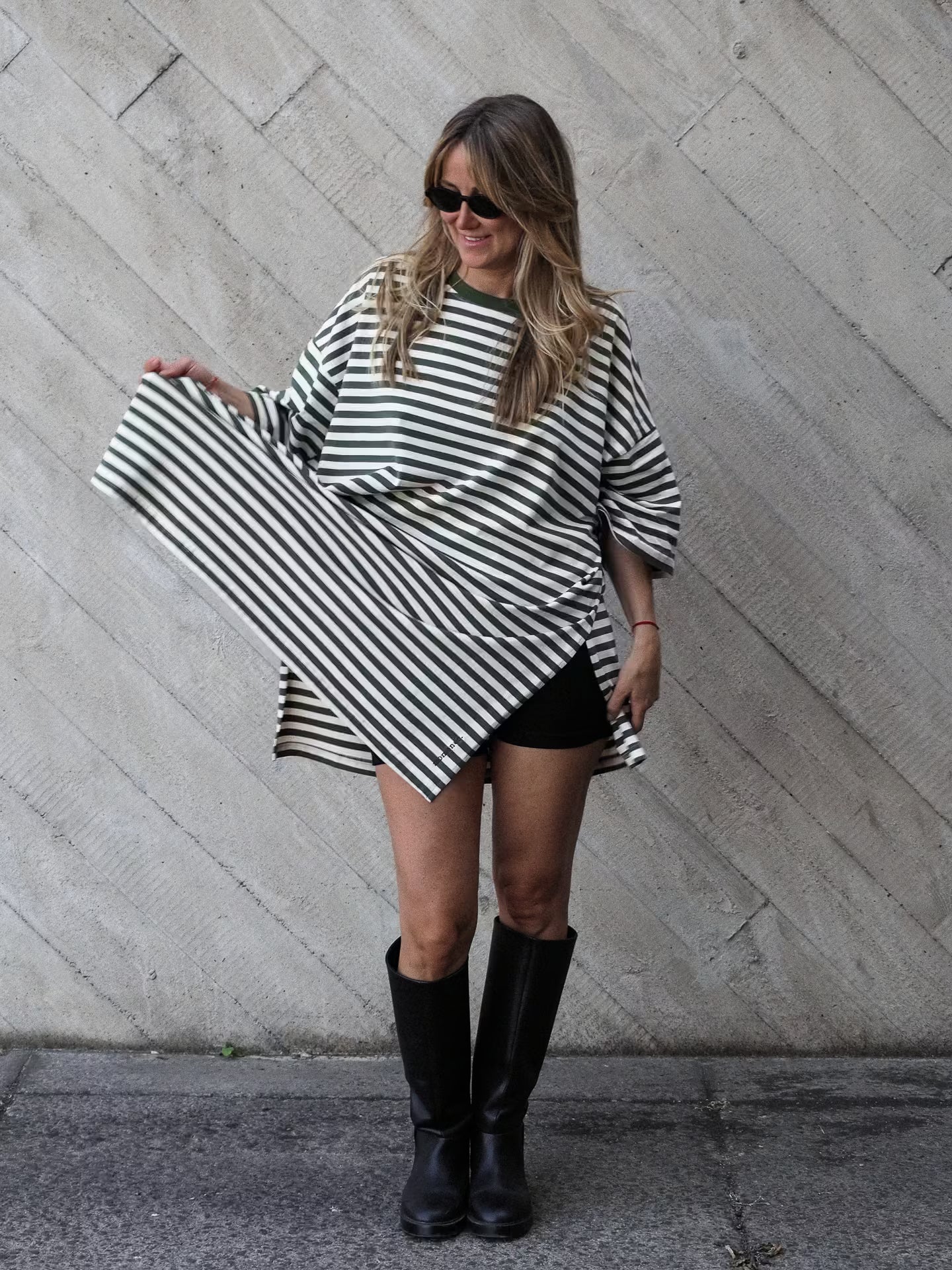 Avocado Mousse Side-Slit Tunic