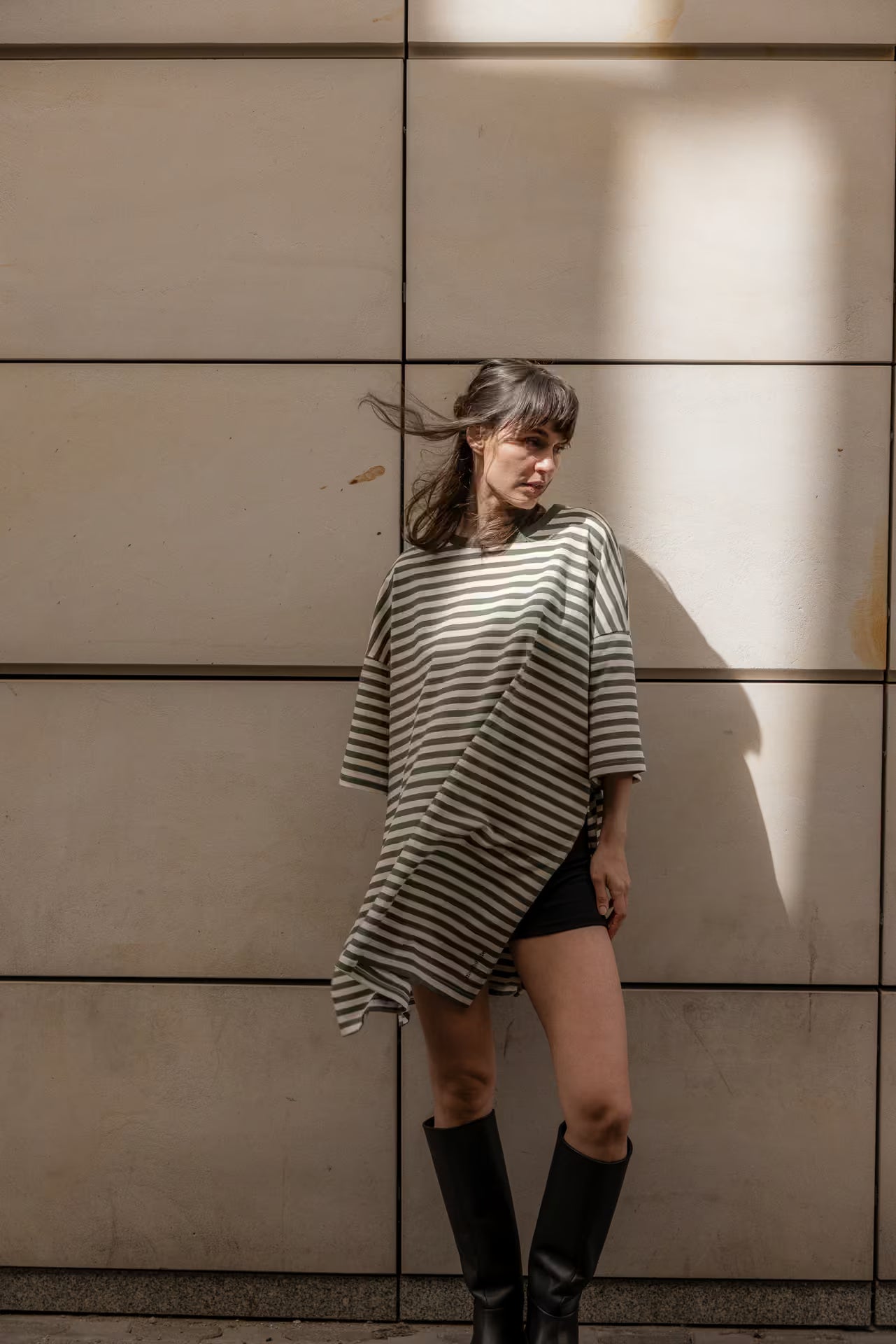 Tunika z rozcięciem Avocado Mousse