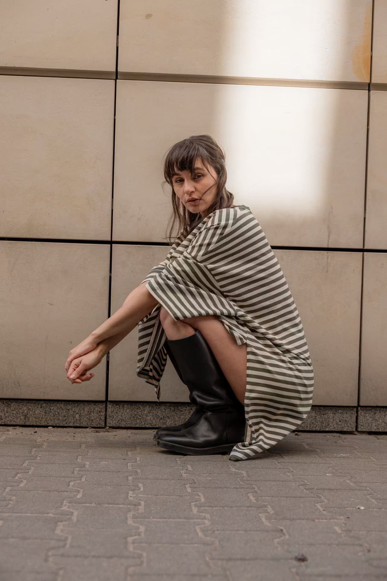 Tunika z rozcięciem Avocado Mousse