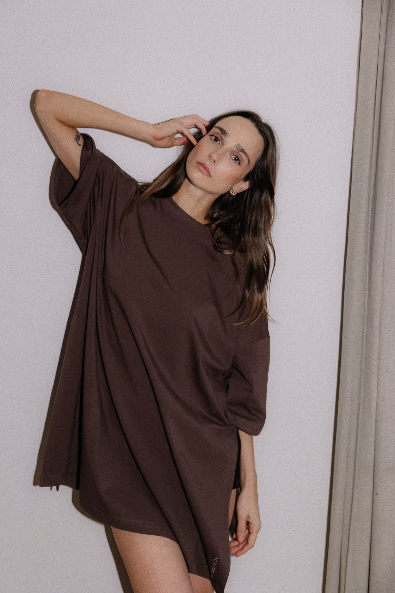 Tunika z rozcięciem Brownie